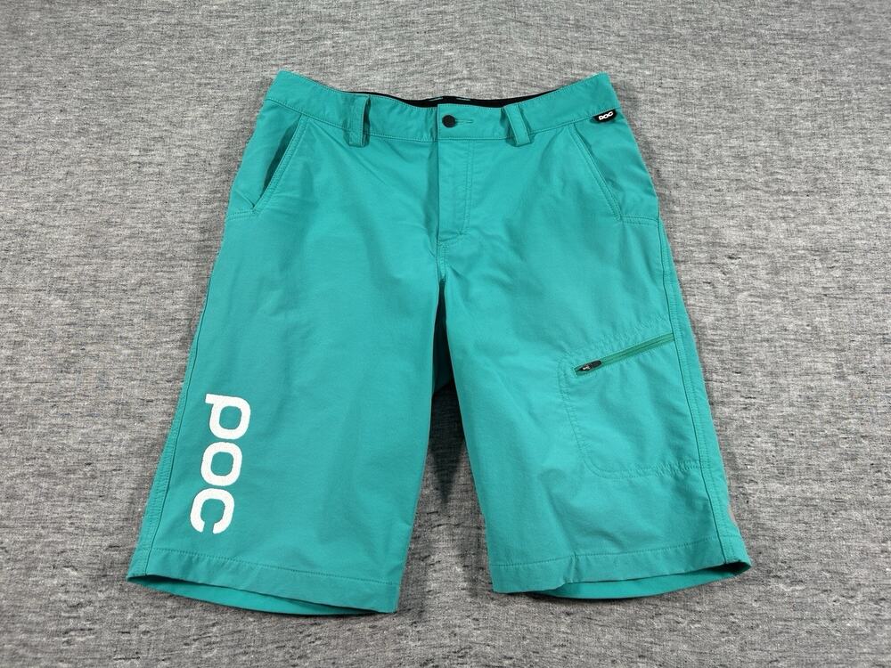 POC Trail Shorts Mens 30 12" Teal Mountain Biking MTB Riding Cycling Stretch
